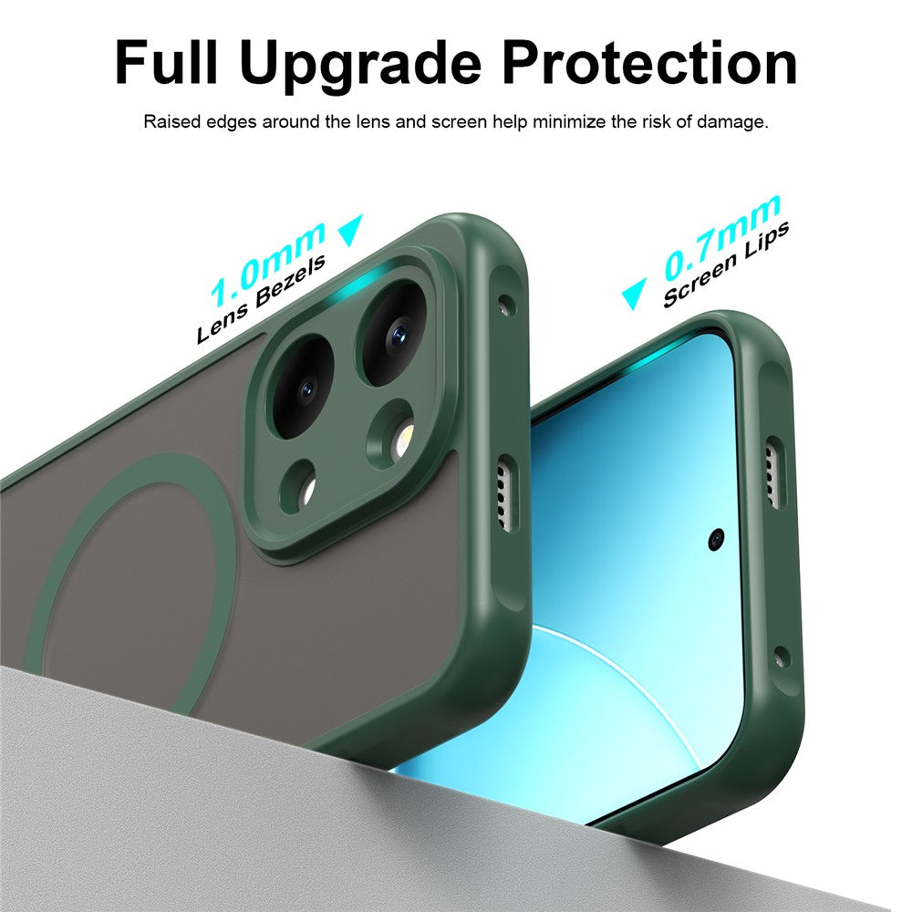 Husa de protectie Techsuit HaloFrost II MagSafe compatibil cu Xiaomi Redmi 17 4G / Redmi 17 5G, Verde