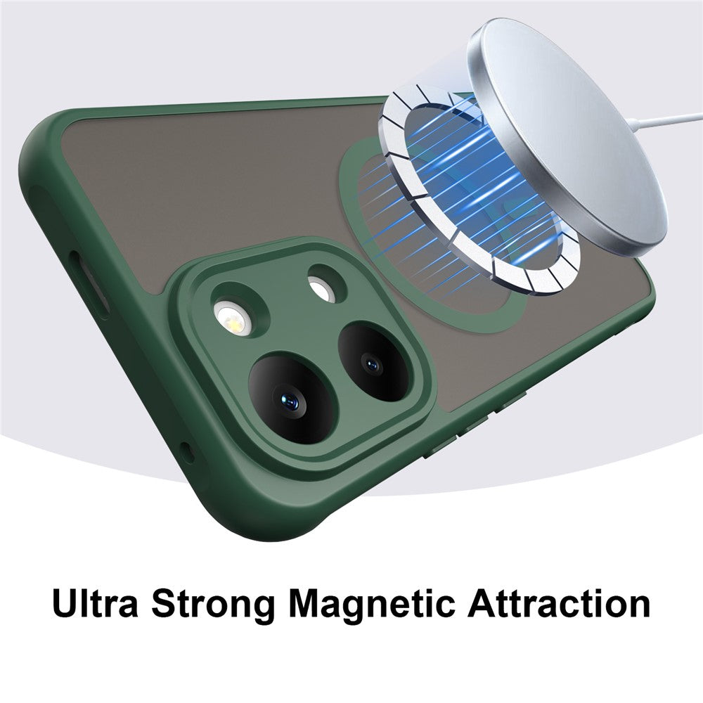 Husa de protectie Techsuit HaloFrost II MagSafe compatibil cu Xiaomi Redmi 17 4G / Redmi 17 5G, Verde