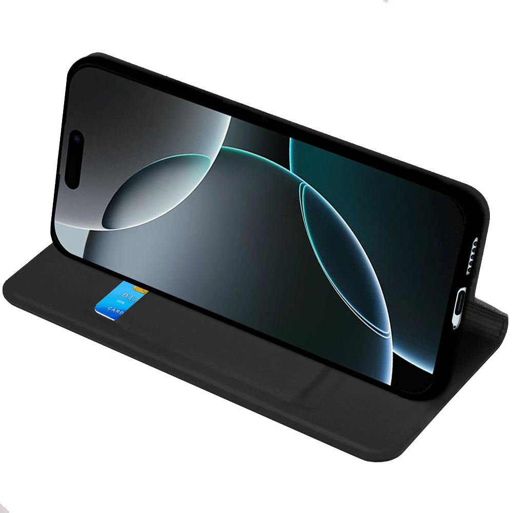 Husa de protectie Techsuit Magskin Book compatibil cu iPhone 18 Pro Max / iPhone 17 Pro Max, Negru