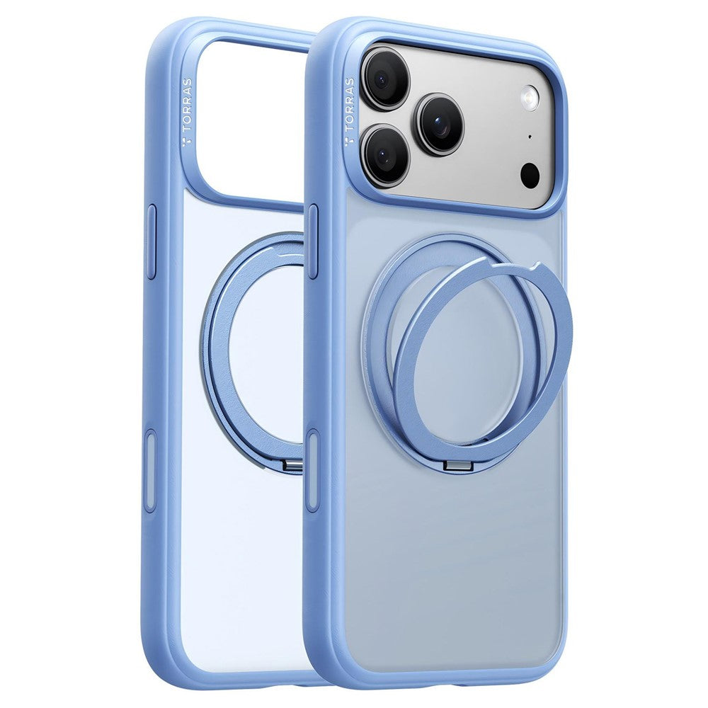 Husa de protectie Torras Ostand O1 Guardian compatibil cu iPhone 18 Pro Max / iPhone 17 Pro Max, Albastru