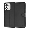 Husa de protectie Techsuit Leather Folio compatibil cu Honor 600 Smart, Negru