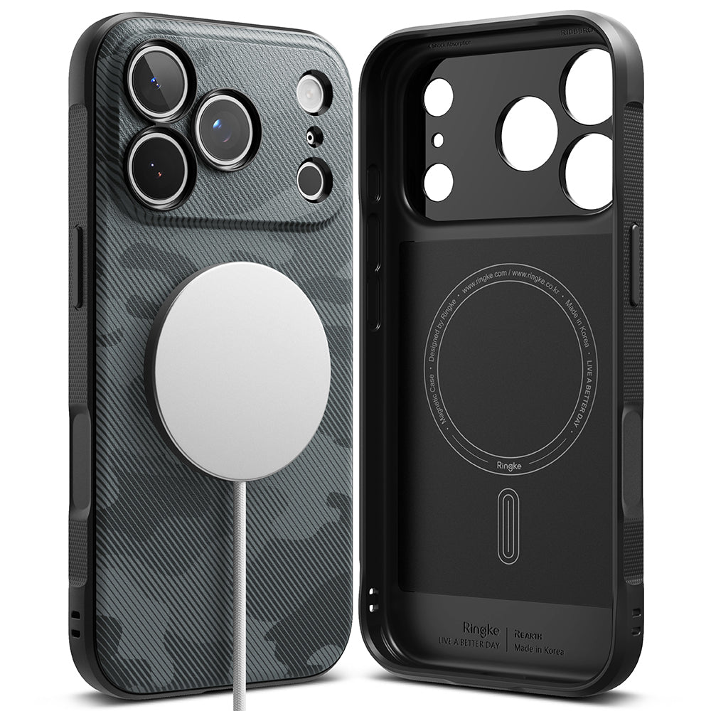 Husa de protectie Ringke Onyx compatibil cu iPhone 17 Pro Max / iPhone 18 Pro Max, Negru Camuflaj
