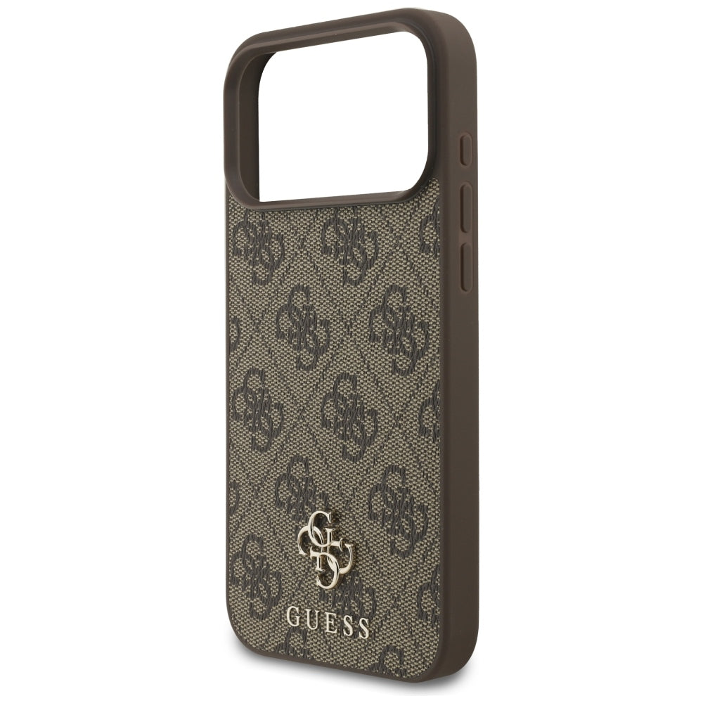 Husa de protectie Guess Hardcase 4G compatibil cu iPhone 18 Pro Max / iPhone 17 Pro Max, Maro