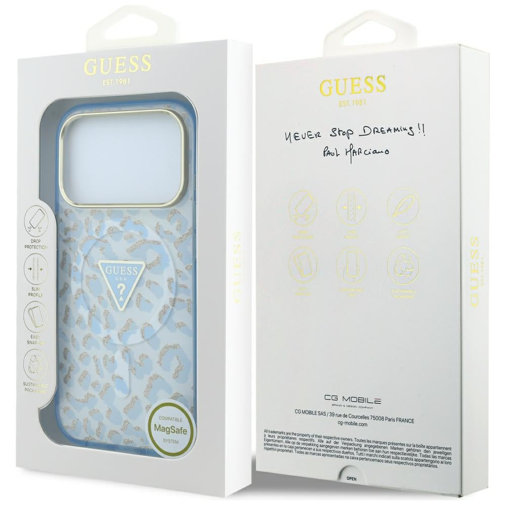 Husa de protectie Guess compatibil cu iPhone 17 Pro Max / iPhone 18 Pro Max, Albastru