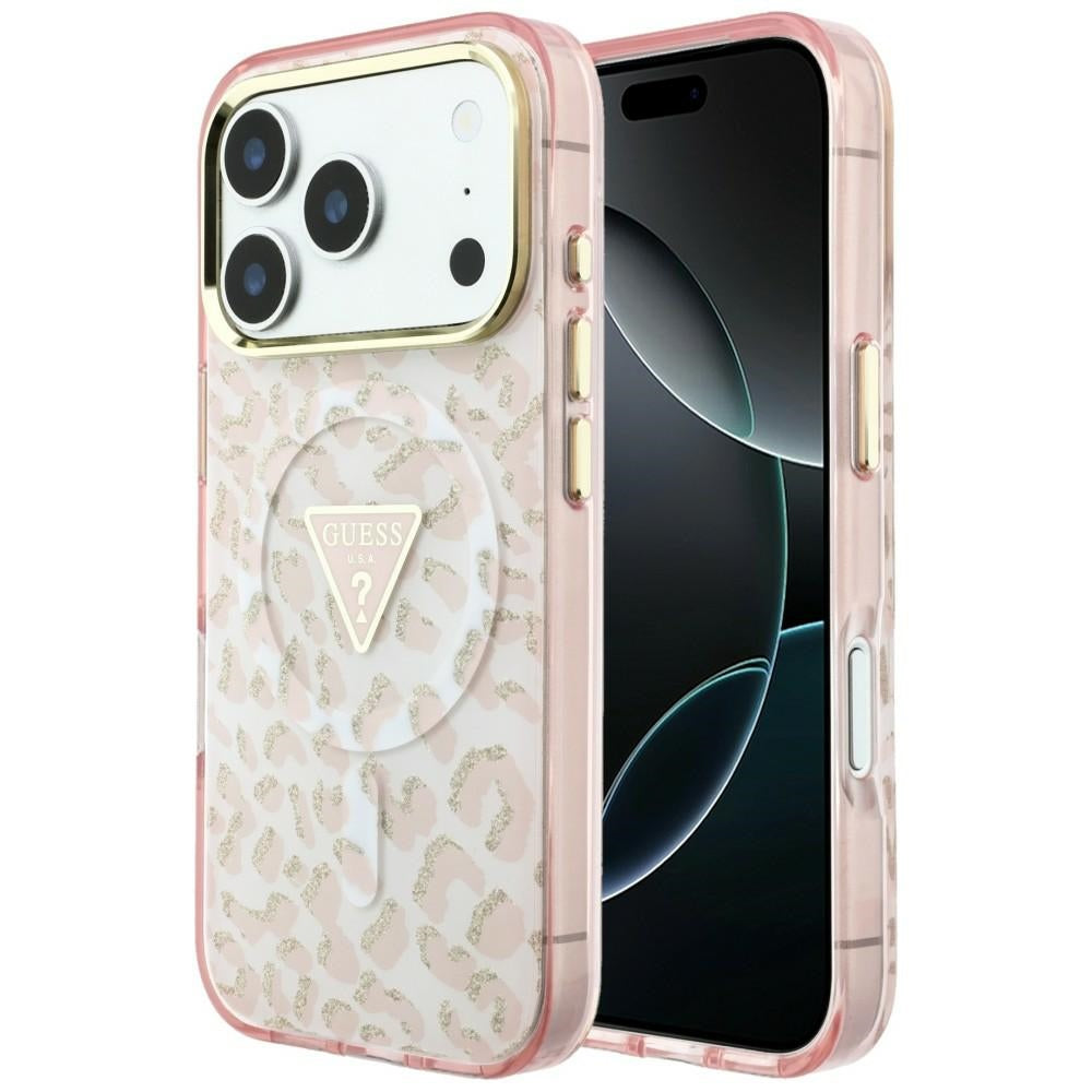 Husa de protectie Guess compatibil cu iPhone 18 Pro / iPhone 17 Pro, Roz