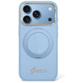 Husa de protectie Guess Ring Stand compatibil cu iPhone 18 Pro Max / iPhone 17 Pro Max, Albastru
