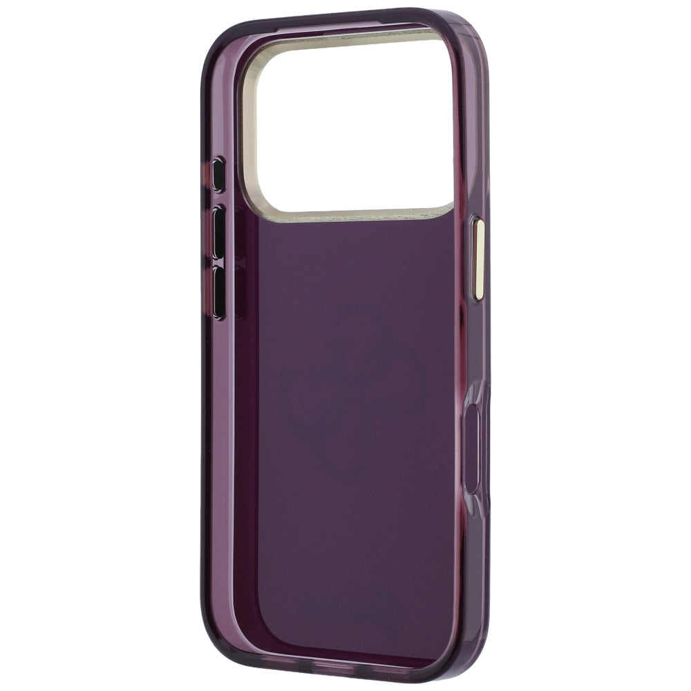 Husa de protectie Guess IML 4G Metal Script compatibil cu iPhone 18 Pro / iPhone 17 Pro, Bordo