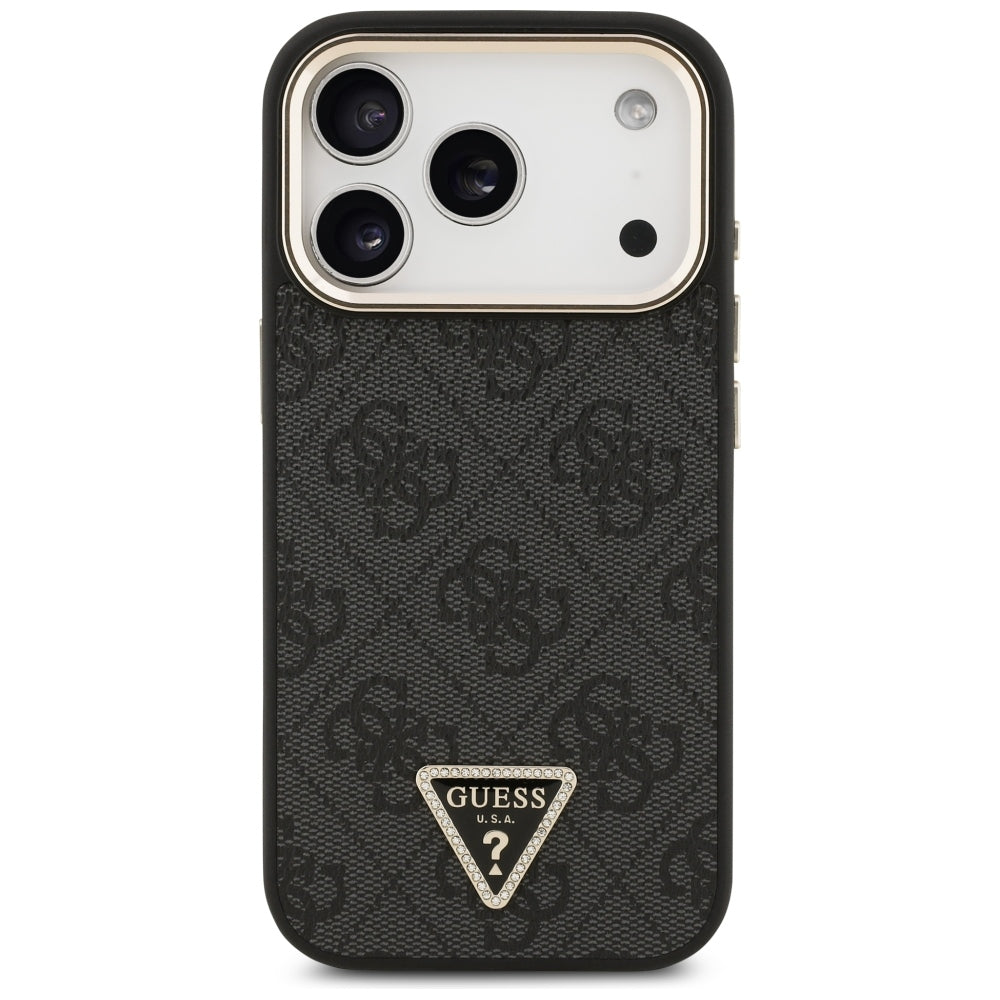 Husa de protectie Guess Hardcase 4G compatibil cu iPhone 18 Pro / iPhone 17 Pro, Negru