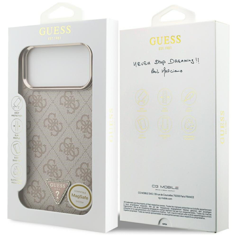 Husa de protectie Guess Hardcase 4G compatibil cu iPhone 18 Pro Max / iPhone 17 Pro Max, Roz