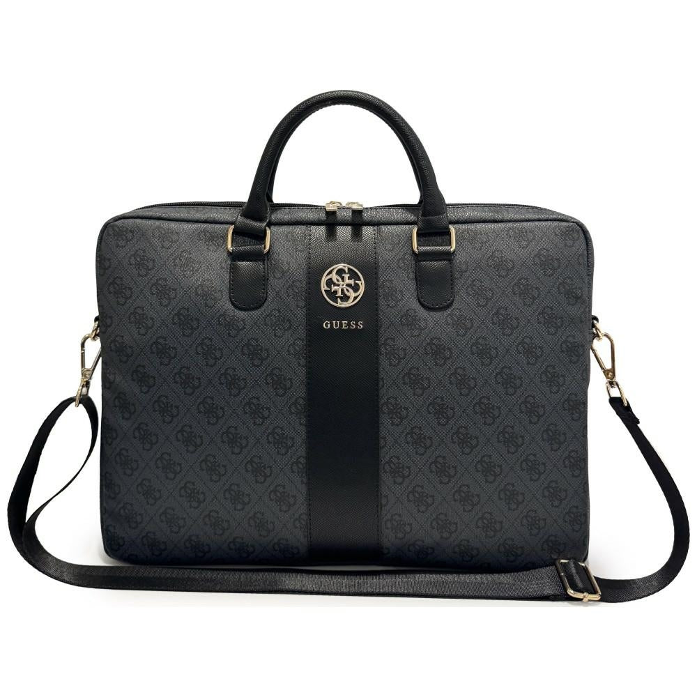 Geanta pentru Laptop 16", Unisex, Ajustabila - Guess 4G Round Classic Logo Stripe (GUCB166PG4S4RK) - Black