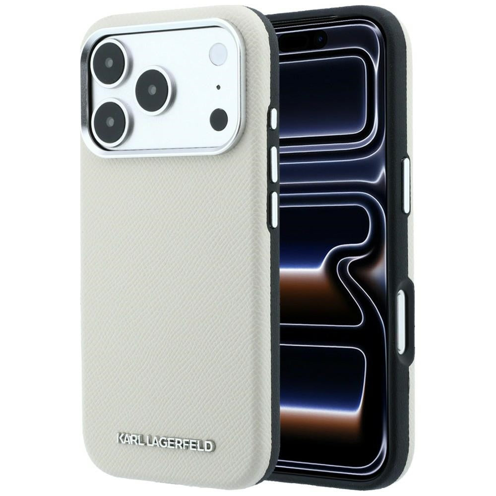 Husa de protectie Karl Lagerfeld compatibil cu iPhone 18 Pro / iPhone 17 Pro, Bej