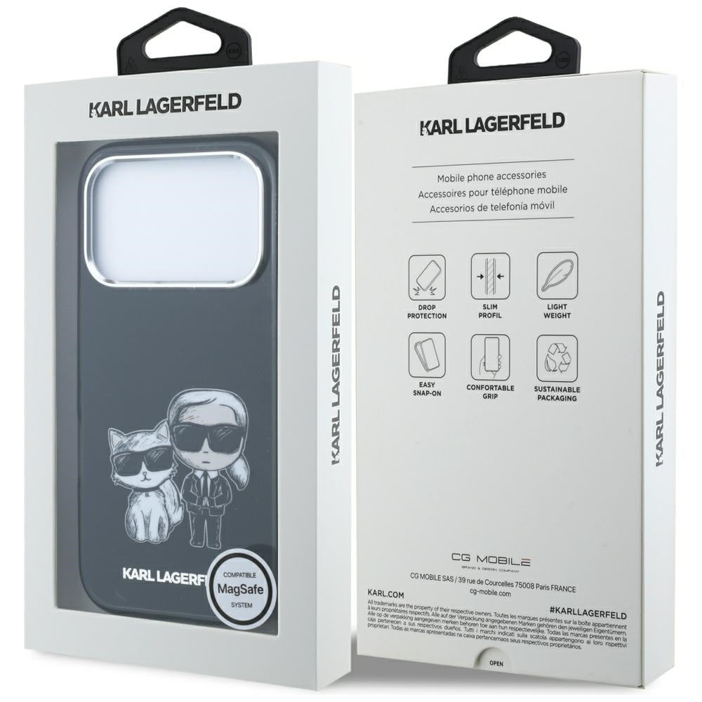 Husa de protectie Karl Lagerfeld compatibil cu iPhone 18 Pro / iPhone 17 Pro, Negru
