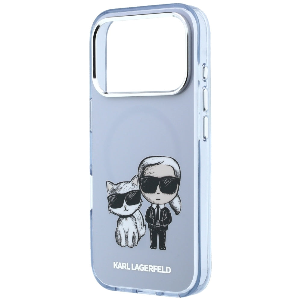 Husa de protectie Karl Lagerfeld compatibil cu iPhone 18 Pro / iPhone 17 Pro, Albastru