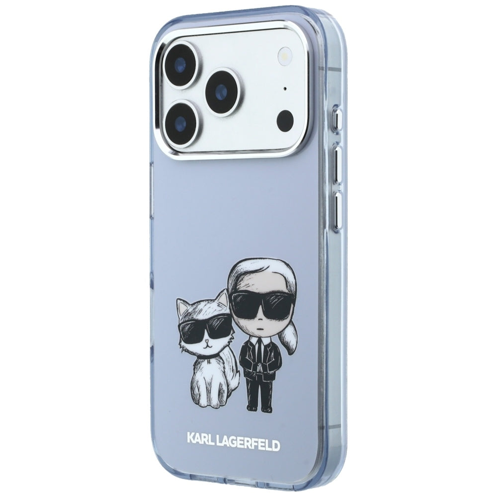Husa de protectie Karl Lagerfeld compatibil cu iPhone 18 Pro Max / iPhone 17 Pro Max, Albastru