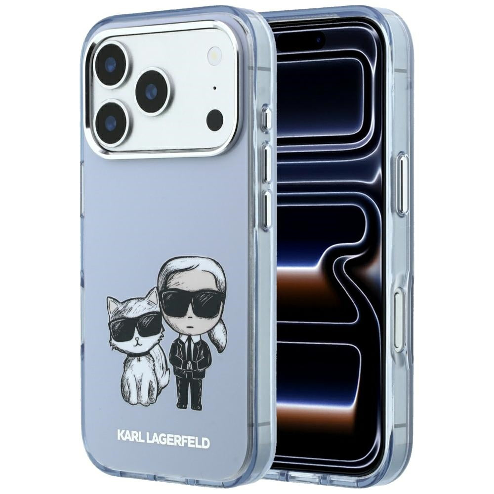 Husa de protectie Karl Lagerfeld compatibil cu iPhone 18 Pro Max / iPhone 17 Pro Max, Albastru
