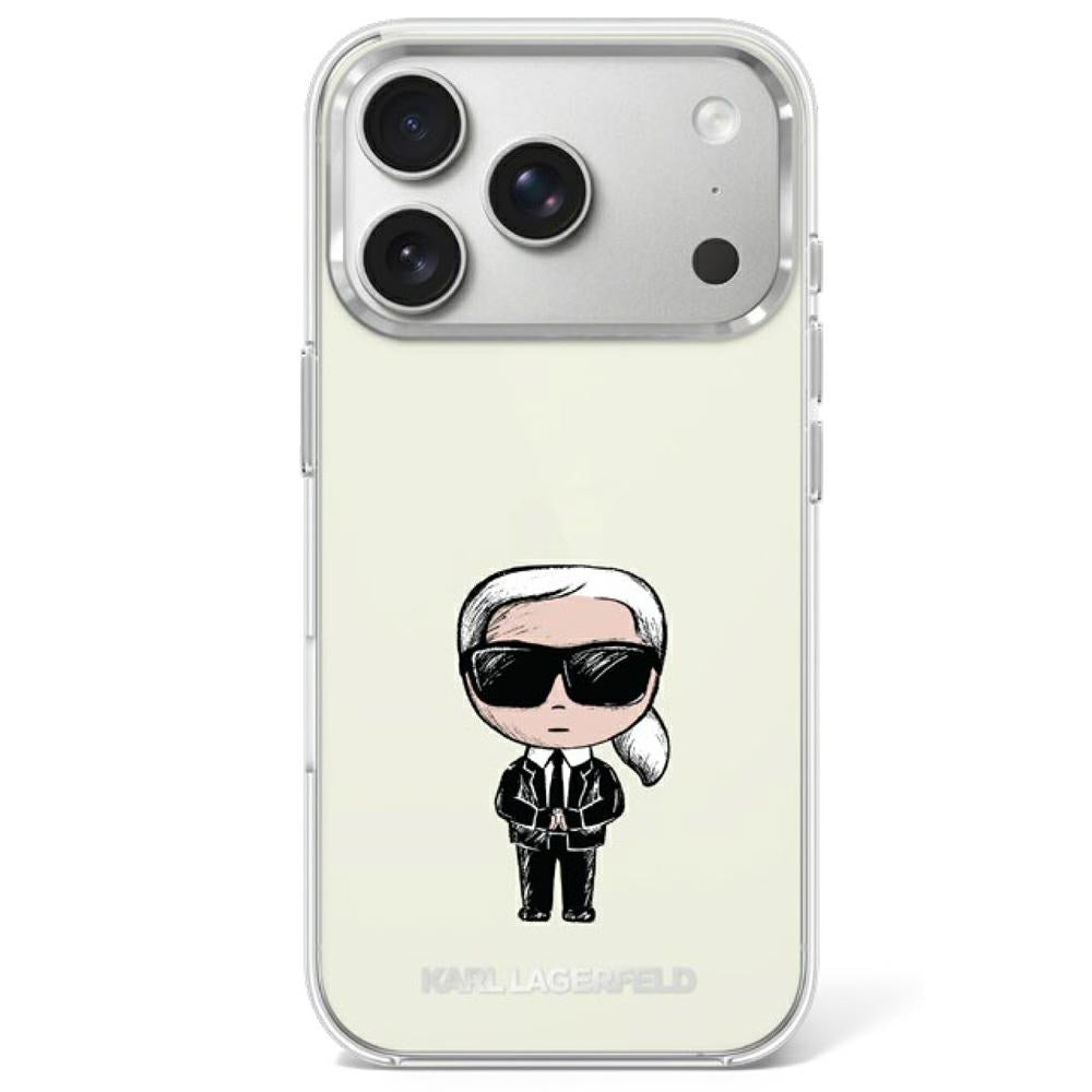 Husa de protectie Karl Lagerfeld compatibil cu iPhone 18 Pro / iPhone 17 Pro, Bej
