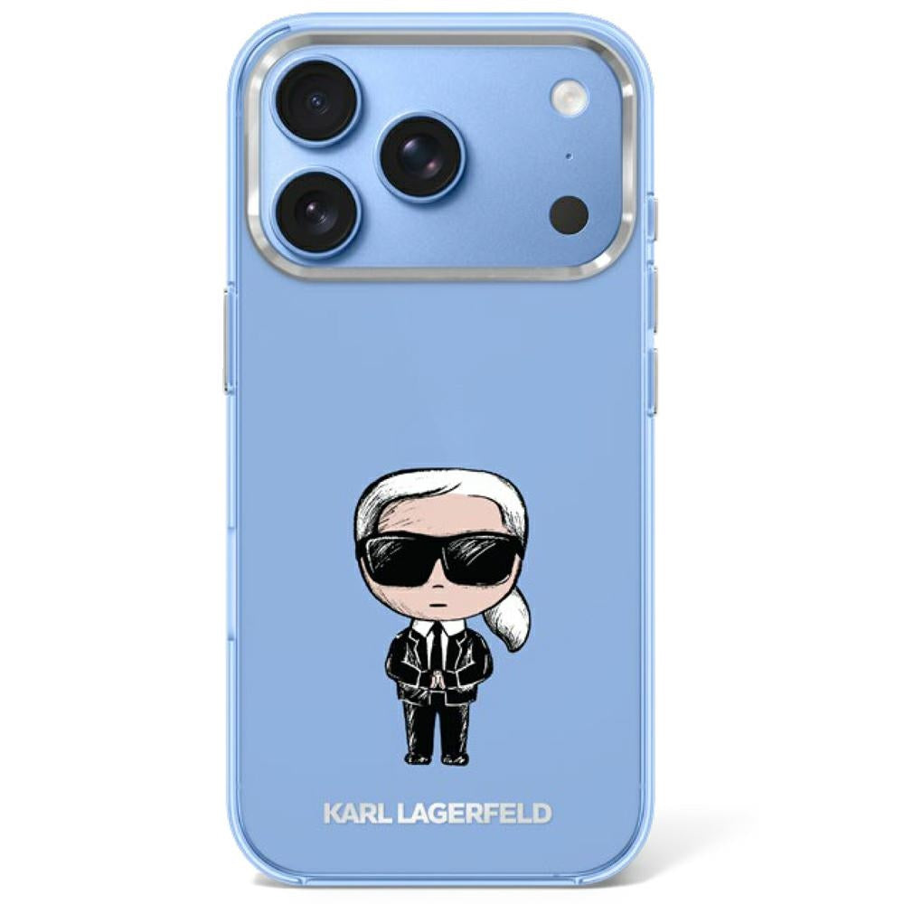 Husa de protectie Karl Lagerfeld compatibil cu iPhone 18 Pro / iPhone 17 Pro, Albastru