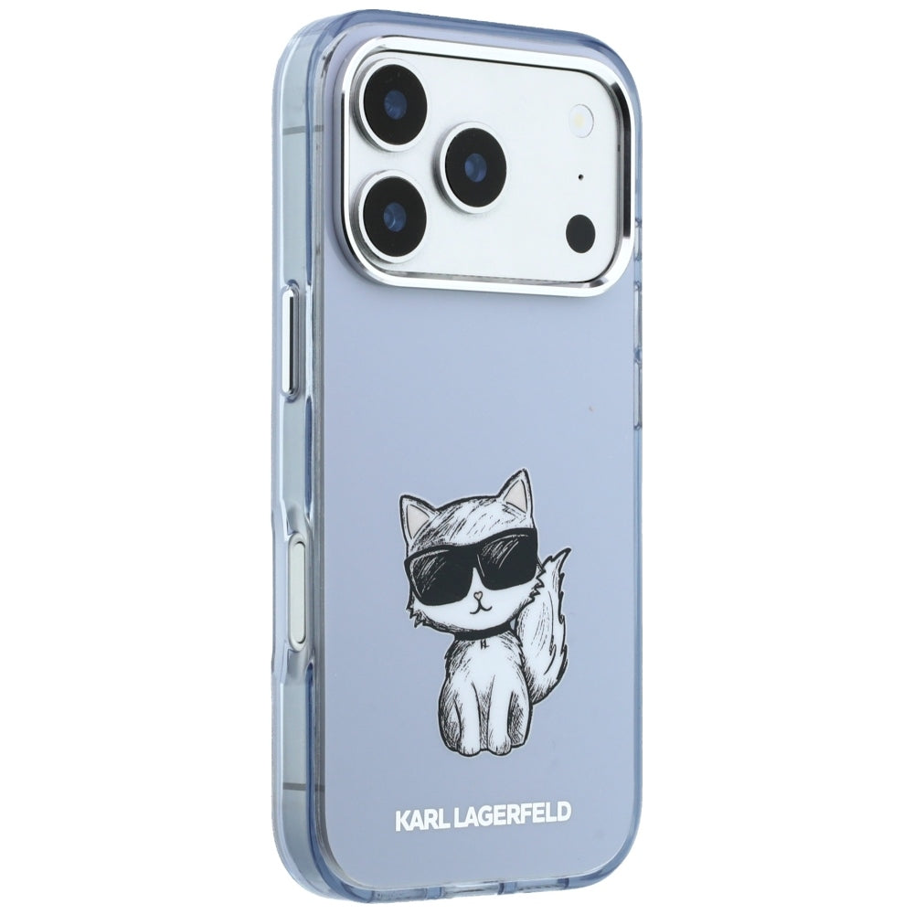 Husa de protectie Karl Lagerfeld compatibil cu iPhone 18 Pro / iPhone 17 Pro, Albastru