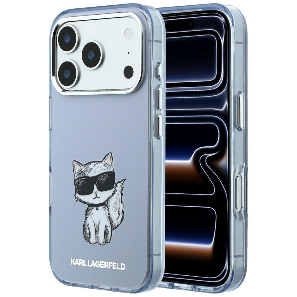 Husa de protectie Karl Lagerfeld compatibil cu iPhone 18 Pro Max / iPhone 17 Pro Max, Albastru