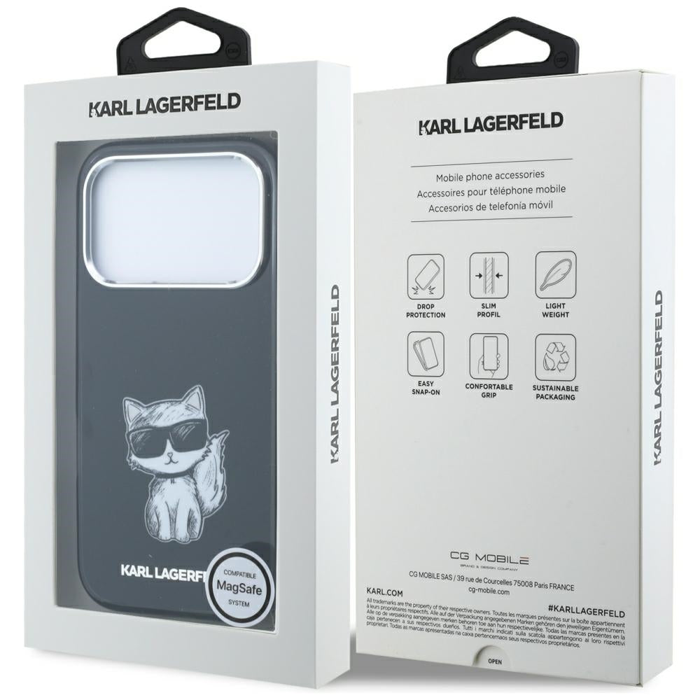 Husa de protectie Karl Lagerfeld compatibil cu iPhone 18 Pro / iPhone 17 Pro, Negru