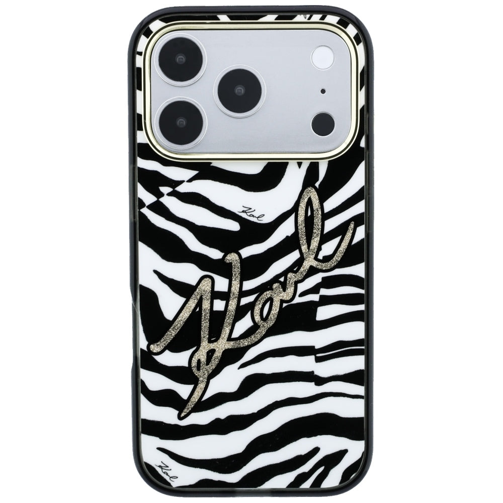 Husa de protectie Karl Lagerfeld compatibil cu iPhone 17 Pro / iPhone 18 Pro, Negru