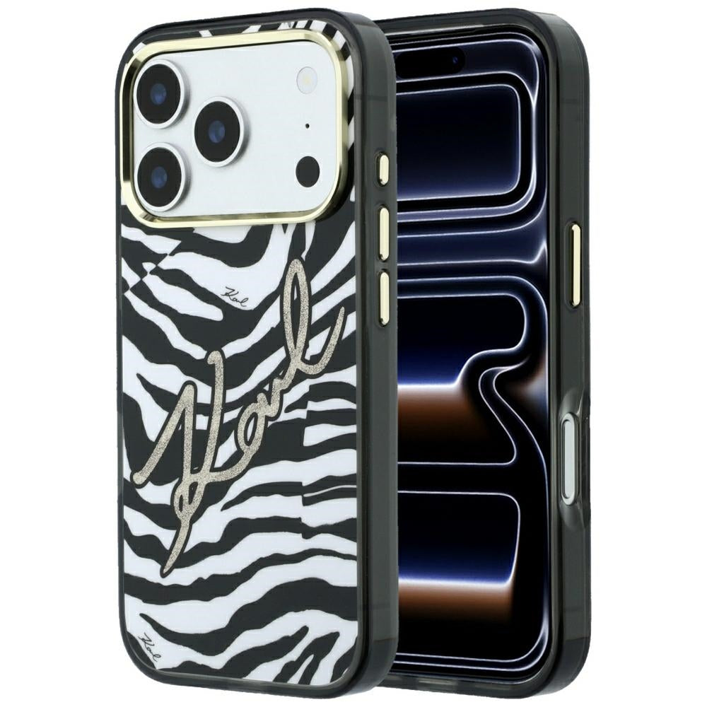 Husa de protectie Karl Lagerfeld compatibil cu iPhone 17 Pro / iPhone 18 Pro, Negru