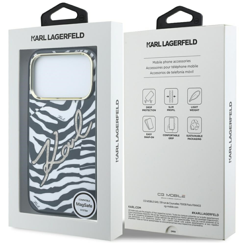 Husa de protectie Karl Lagerfeld compatibil cu iPhone 17 Pro Max / iPhone 18 Pro Max, Negru