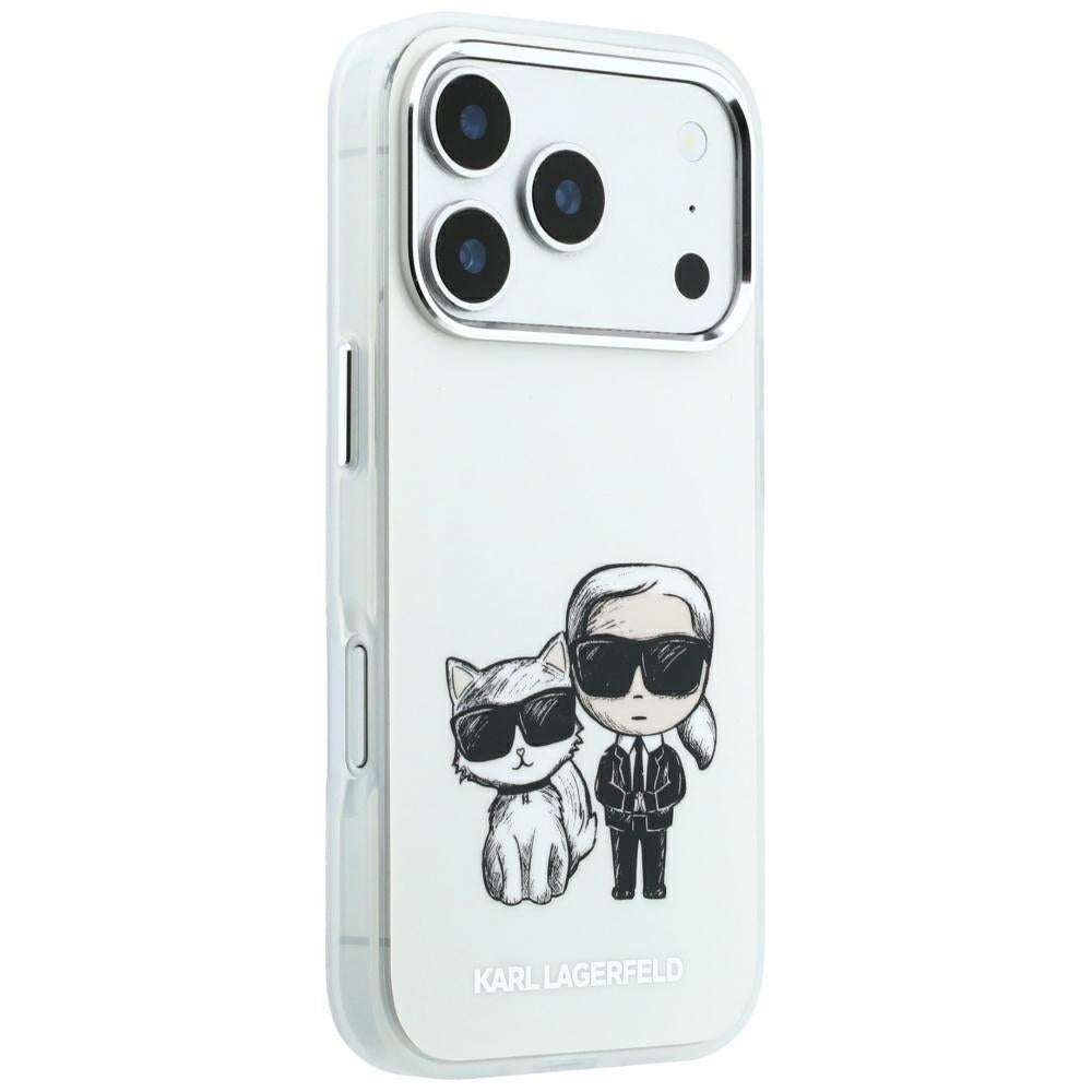 Husa de protectie Karl Lagerfeld compatibil cu iPhone 17 Pro Max / iPhone 18 Pro Max, Alb