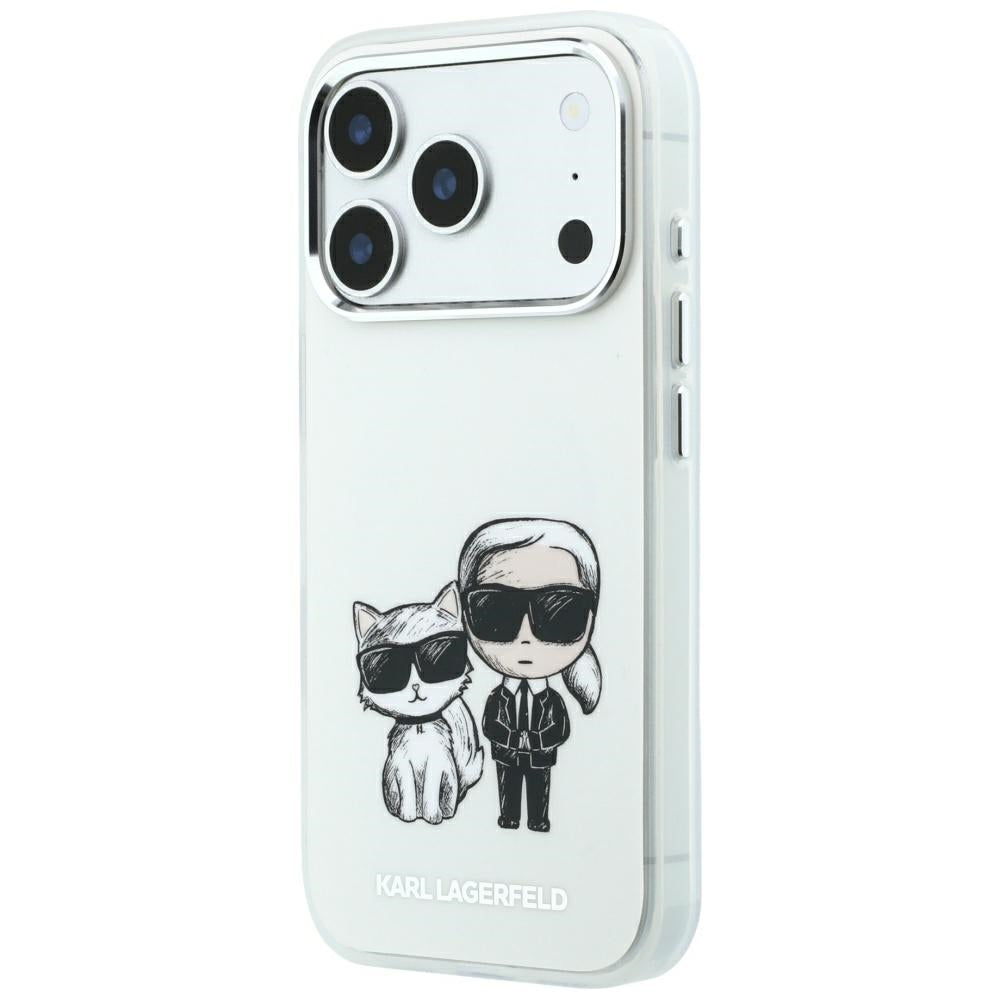 Husa de protectie Karl Lagerfeld compatibil cu iPhone 17 Pro Max / iPhone 18 Pro Max, Alb