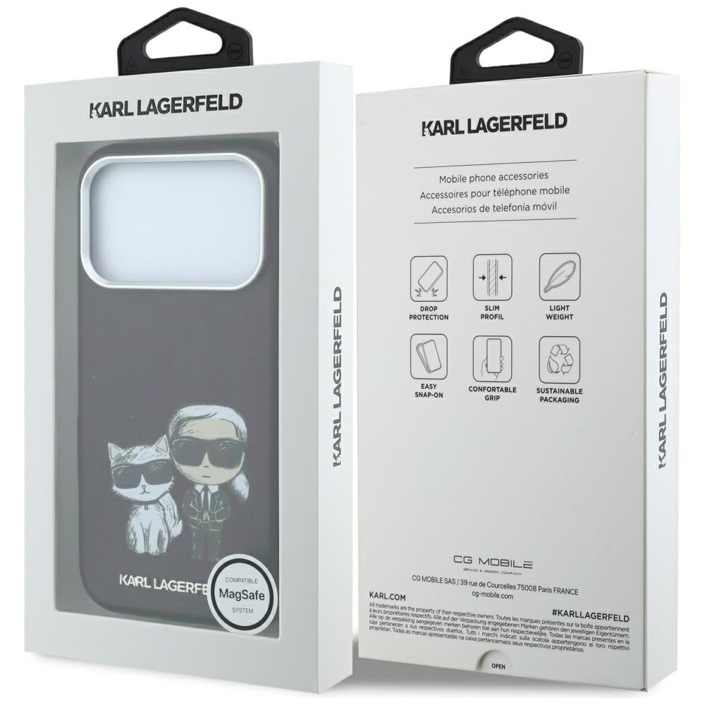 Husa de protectie Karl Lagerfeld compatibil cu iPhone 18 Pro / iPhone 17 Pro, Bordo