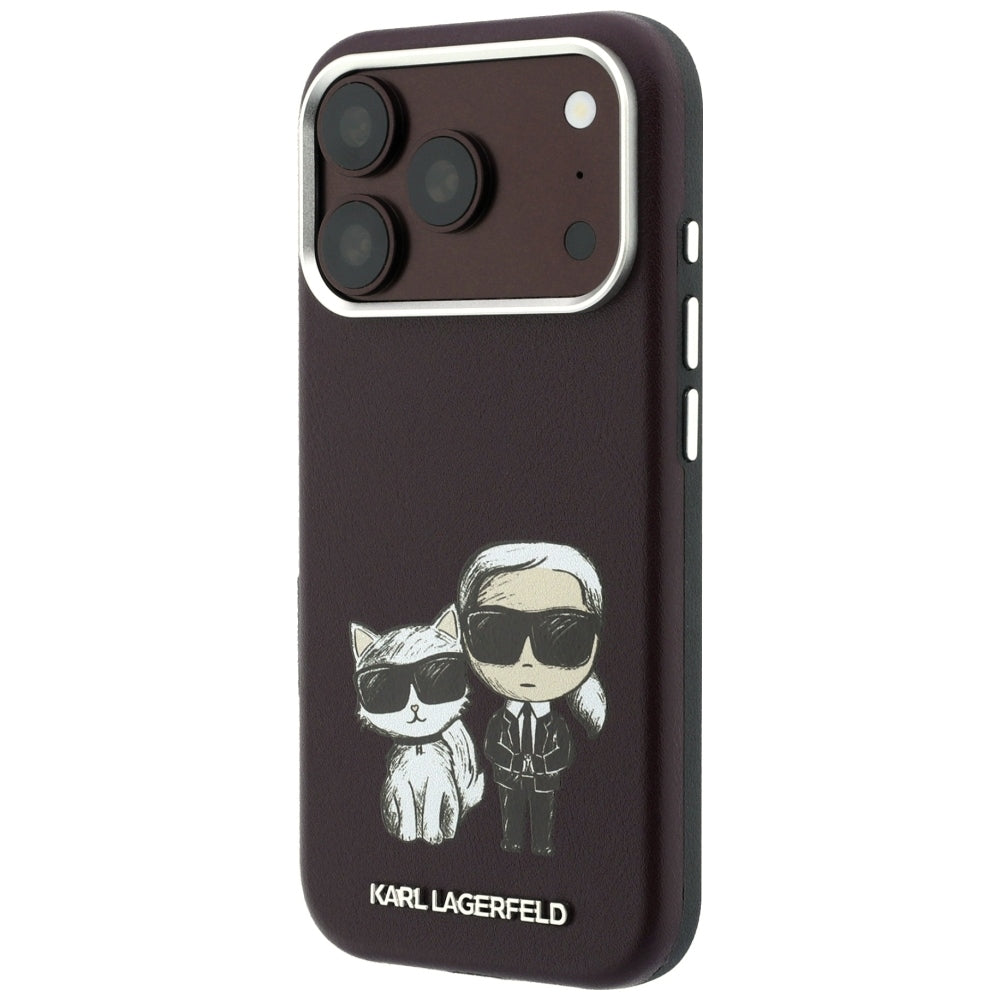Husa de protectie Karl Lagerfeld compatibil cu iPhone 18 Pro / iPhone 17 Pro, Bordo