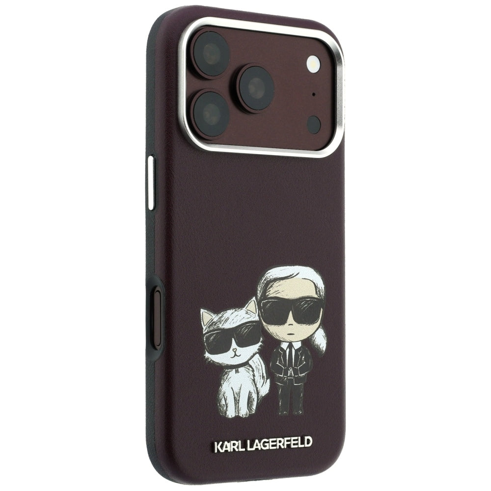 Husa de protectie Karl Lagerfeld compatibil cu iPhone 18 Pro / iPhone 17 Pro, Bordo