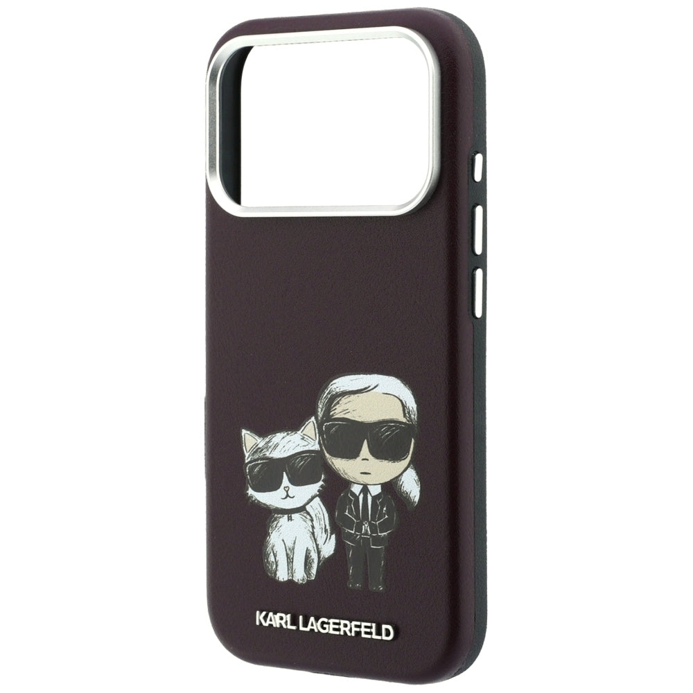 Husa de protectie Karl Lagerfeld compatibil cu iPhone 18 Pro / iPhone 17 Pro, Bordo