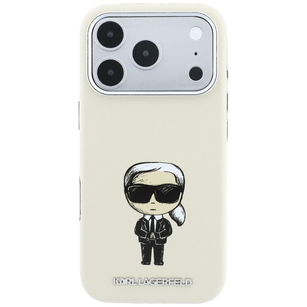 Husa de protectie Karl Lagerfeld compatibil cu iPhone 18 Pro / iPhone 17 Pro, Bej