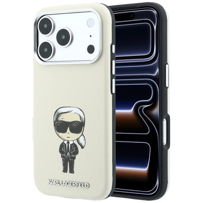 Husa de protectie Karl Lagerfeld compatibil cu iPhone 18 Pro / iPhone 17 Pro, Bej