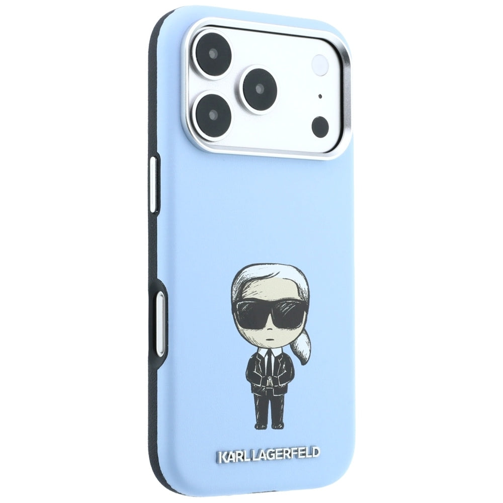 Husa de protectie Karl Lagerfeld compatibil cu iPhone 18 Pro / iPhone 17 Pro, Albastru