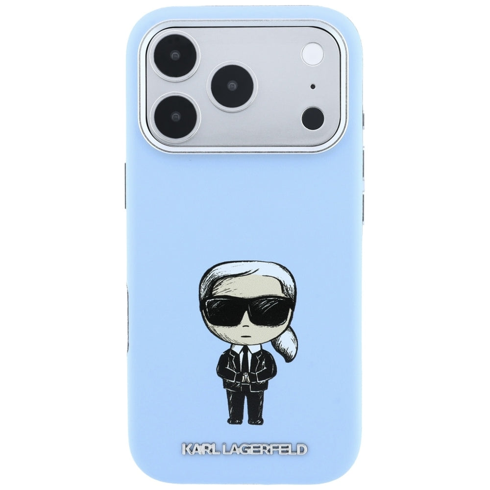 Husa de protectie Karl Lagerfeld compatibil cu iPhone 18 Pro / iPhone 17 Pro, Albastru