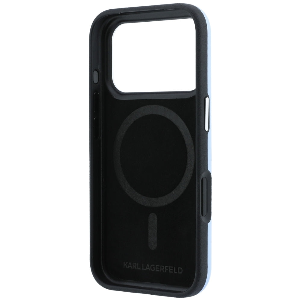 Husa de protectie Karl Lagerfeld compatibil cu iPhone 18 Pro / iPhone 17 Pro, Albastru