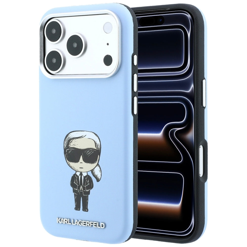 Husa de protectie Karl Lagerfeld compatibil cu iPhone 18 Pro / iPhone 17 Pro, Albastru
