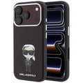 Husa de protectie Karl Lagerfeld compatibil cu iPhone 17 Pro Max / iPhone 18 Pro Max, Bordo