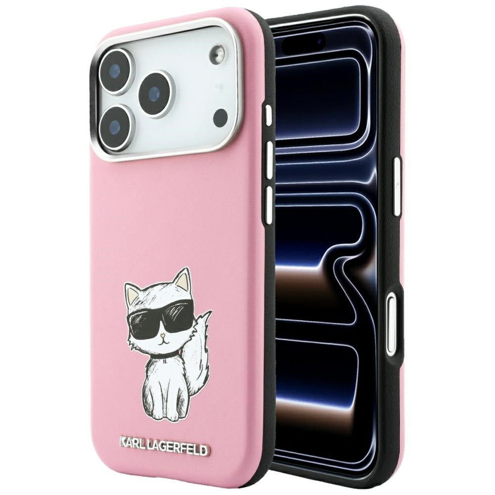 Husa de protectie Karl Lagerfeld compatibil cu iPhone 18 Pro / iPhone 17 Pro, Roz