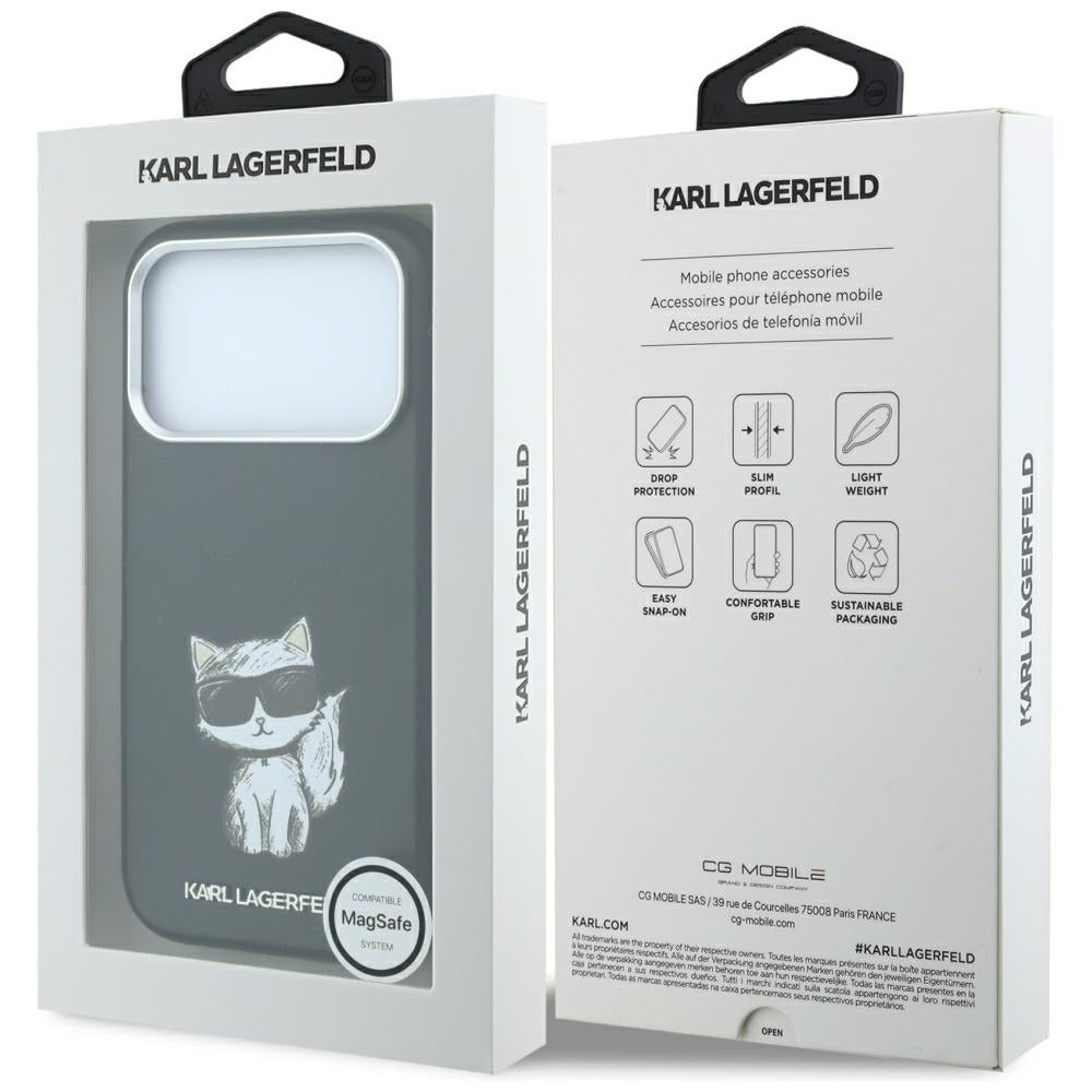Husa de protectie Karl Lagerfeld compatibil cu iPhone 18 Pro / iPhone 17 Pro, Negru