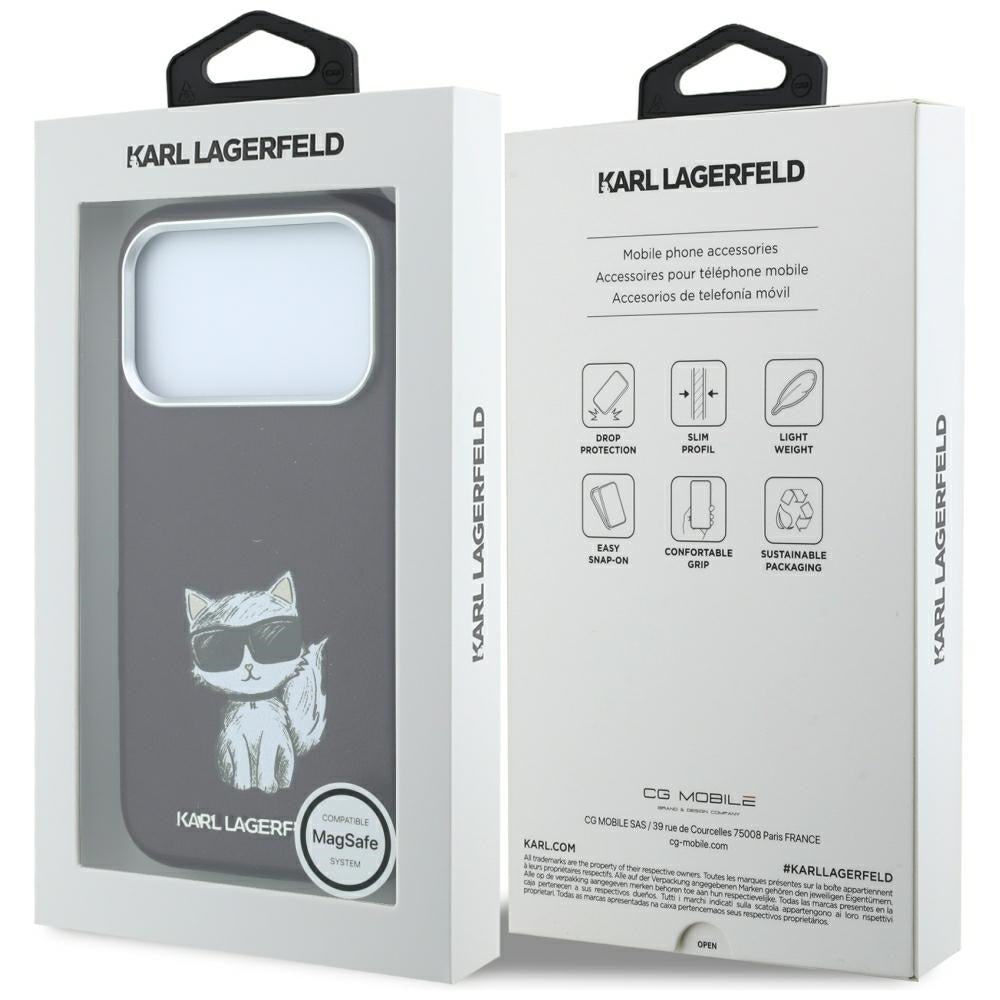 Husa de protectie Karl Lagerfeld compatibil cu iPhone 18 Pro / iPhone 17 Pro, Burgundy