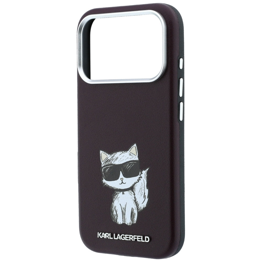 Husa de protectie Karl Lagerfeld compatibil cu iPhone 18 Pro / iPhone 17 Pro, Burgundy