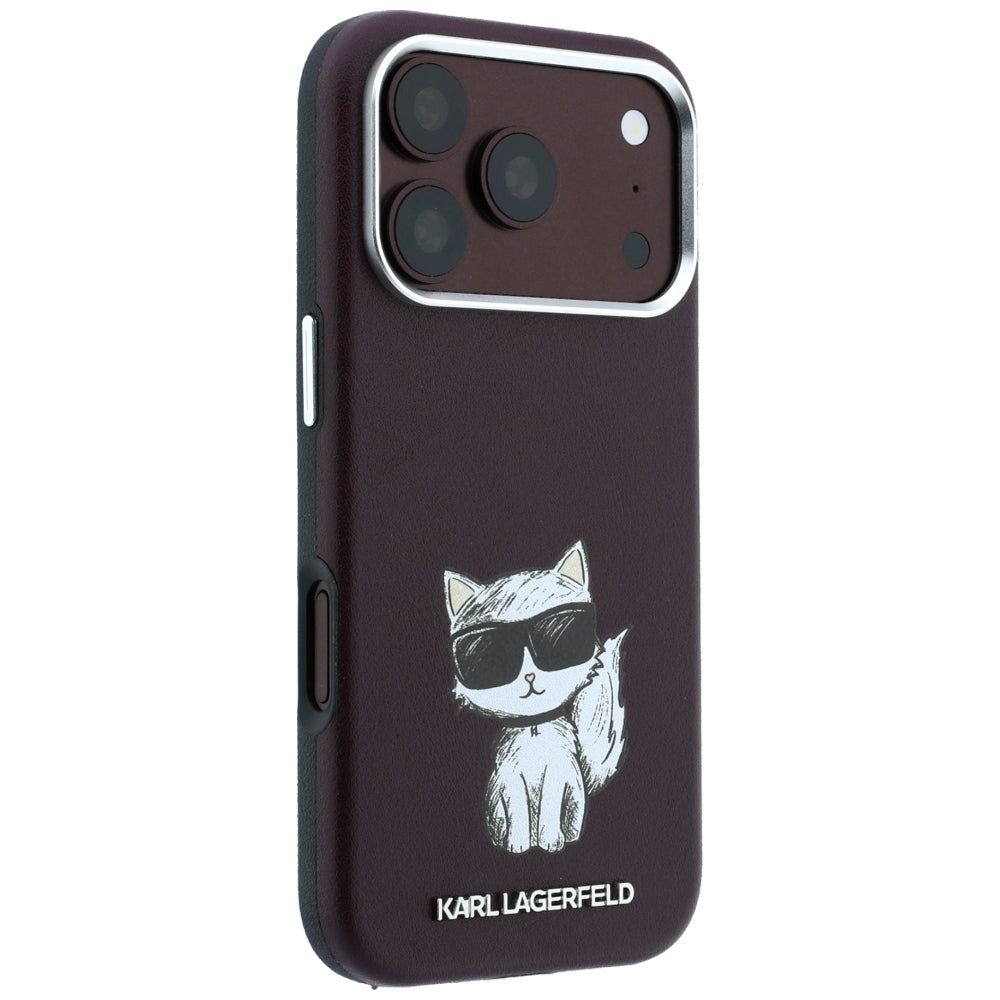 Husa de protectie Karl Lagerfeld compatibil cu iPhone 18 Pro / iPhone 17 Pro, Burgundy