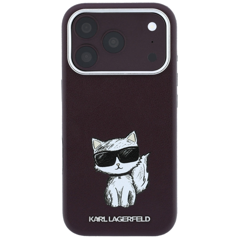 Husa de protectie Karl Lagerfeld compatibil cu iPhone 18 Pro / iPhone 17 Pro, Burgundy
