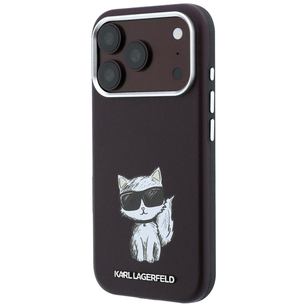 Husa de protectie Karl Lagerfeld compatibil cu iPhone 18 Pro / iPhone 17 Pro, Burgundy