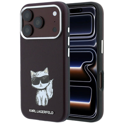 Husa de protectie Karl Lagerfeld compatibil cu iPhone 18 Pro / iPhone 17 Pro, Burgundy