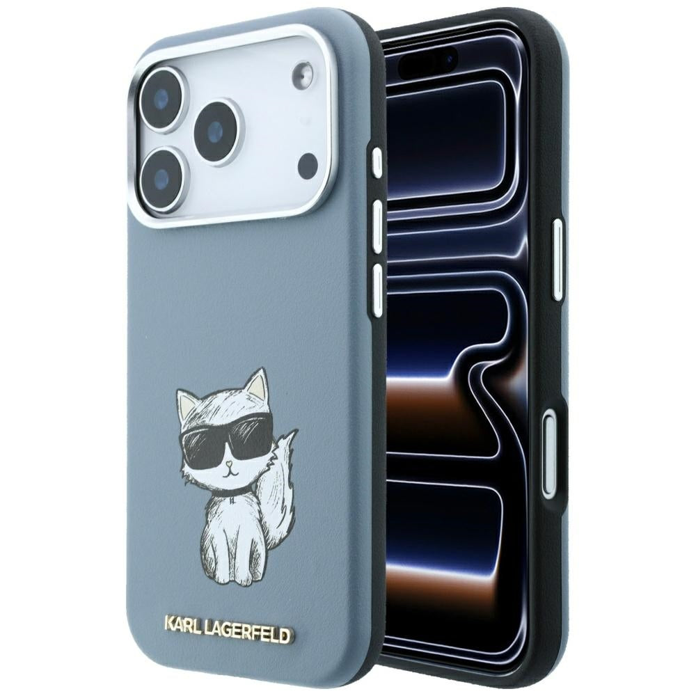 Husa de protectie Karl Lagerfeld compatibil cu iPhone 18 Pro / iPhone 17 Pro, Albastru