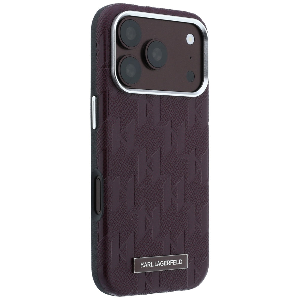 Husa de protectie Karl Lagerfeld compatibil cu iPhone 18 Pro / iPhone 17 Pro, Bordo